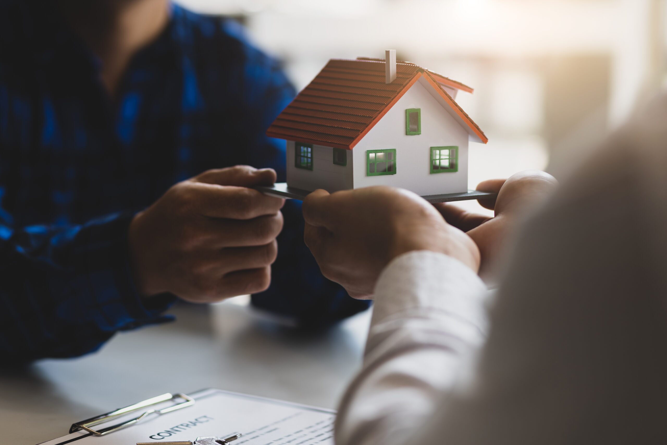 Edge of a laptop, highlighting the keyboard