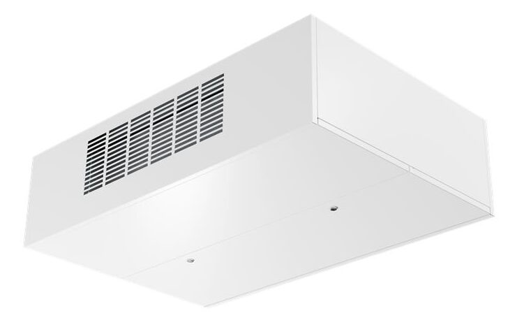 A senior couple using a laptop while sitting on a sofa during a demand response event