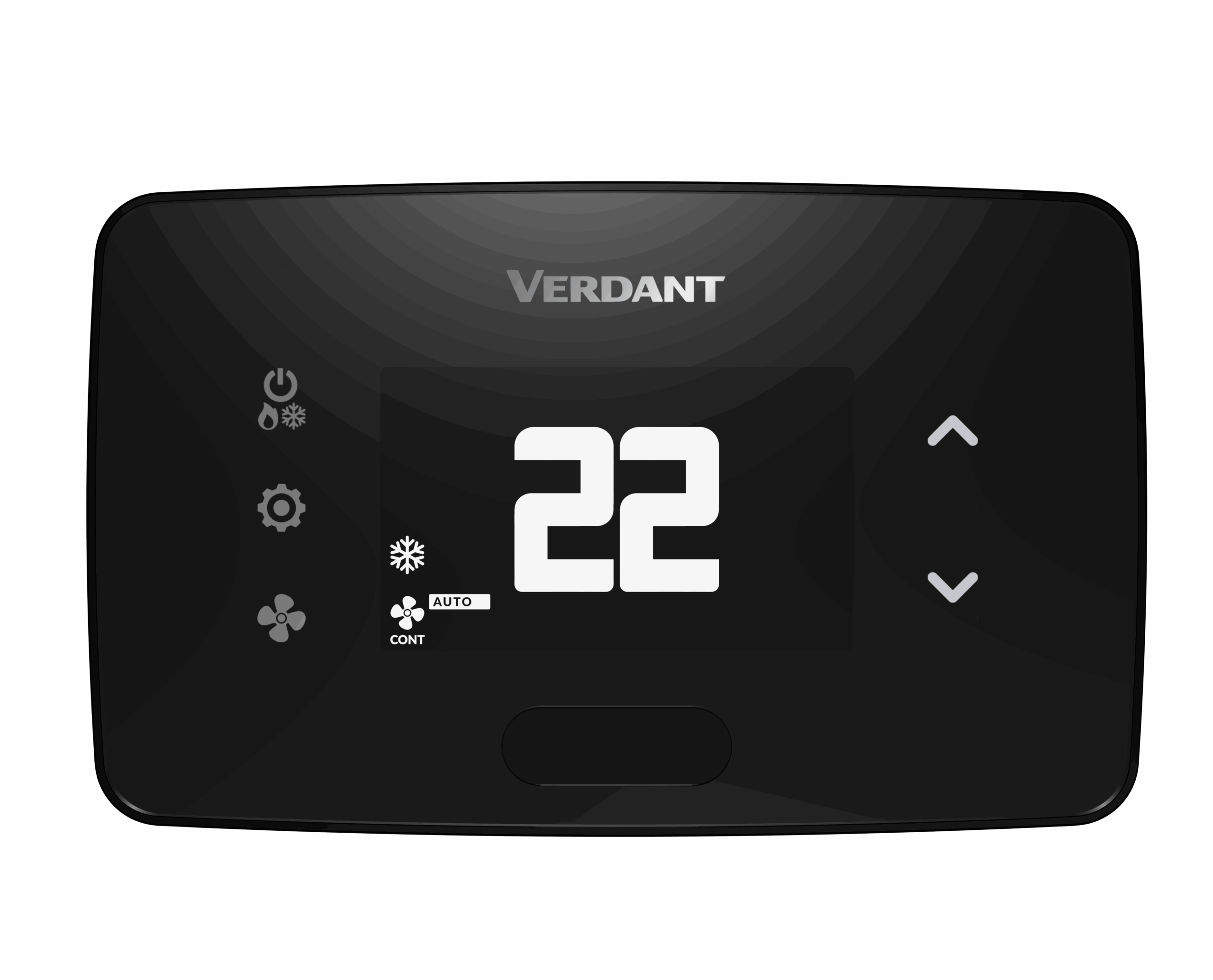 Verdant VX4 energy management thermostat in black