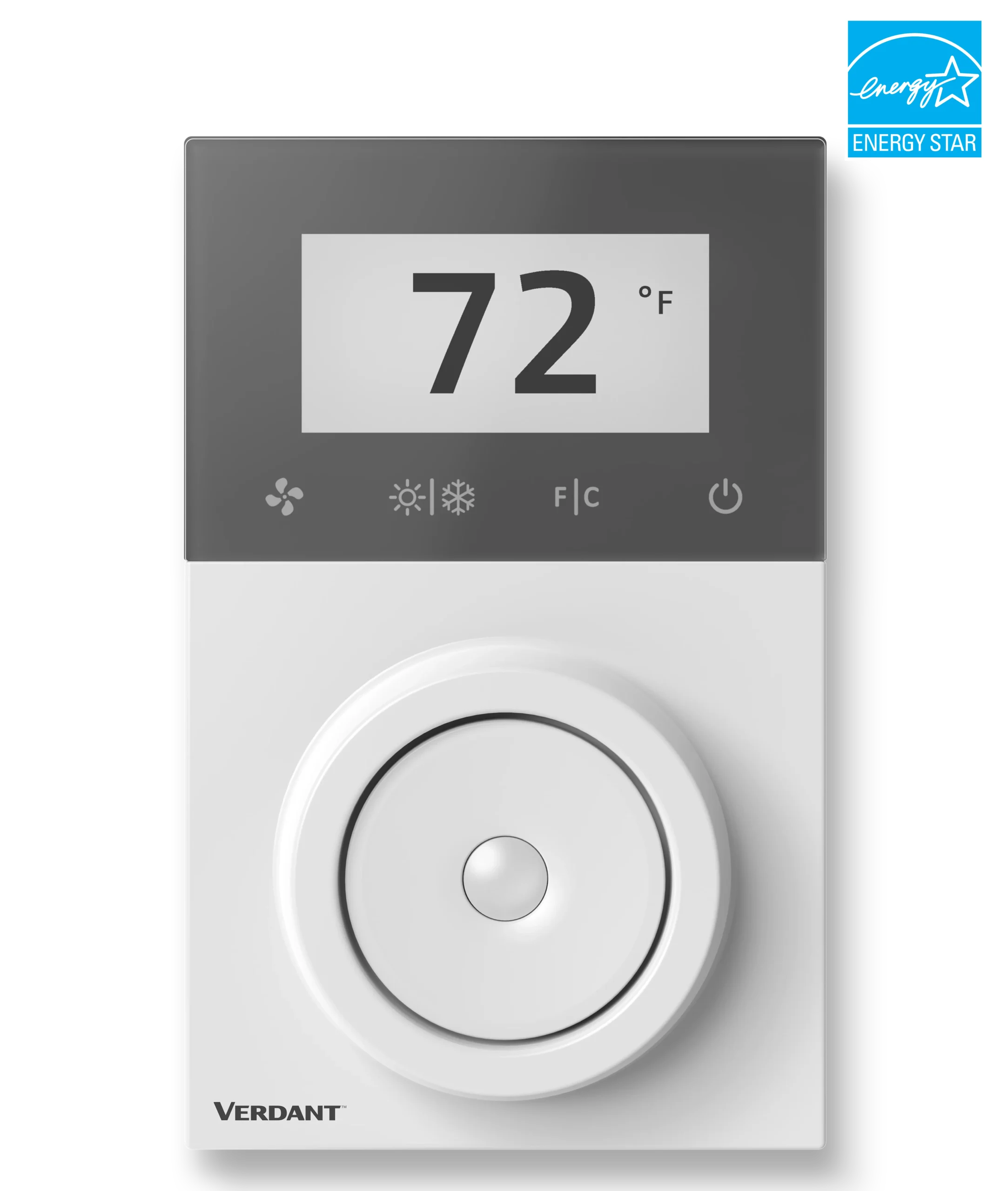 Verdant VX4 energy management thermostat in black